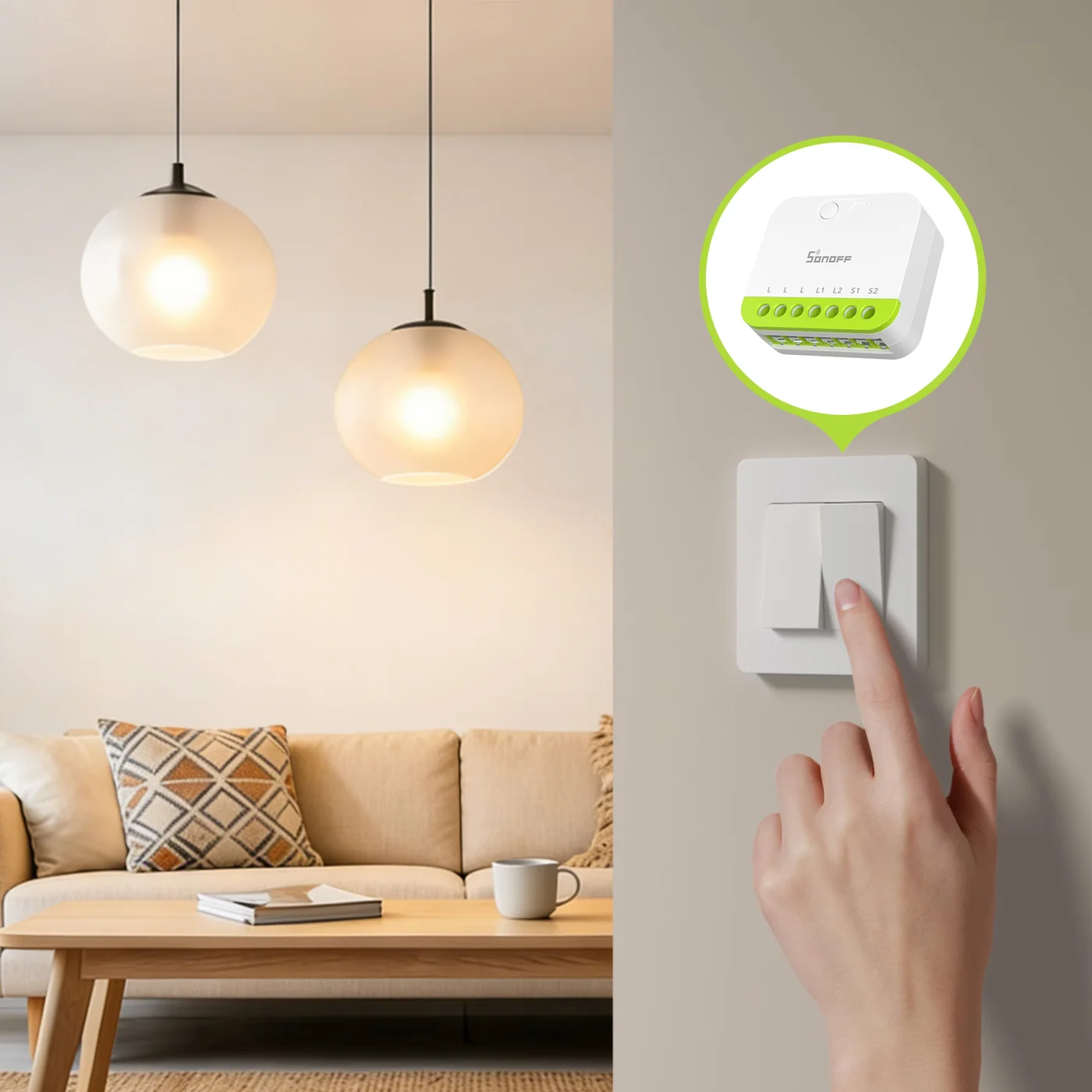 SONOFF MINI-ZB2GS MINI DUO 2-Gang Zigbee Smart Switch SONOFF MINI-ZB2GS MINI DUO 2-Gang Zigbee Smart Switch - Image 8
