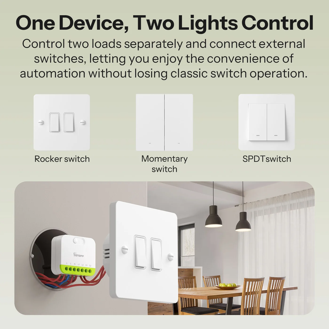 SONOFF MINI-ZB2GS MINI DUO 2-Gang Zigbee Smart Switch SONOFF MINI-ZB2GS MINI DUO 2-Gang Zigbee Smart Switch - Image 10