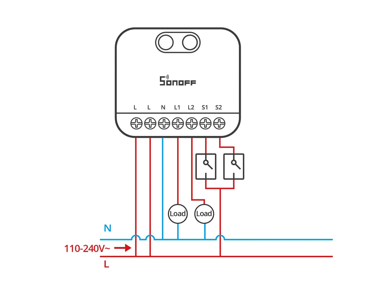 SONOFF MINI-ZB2GS MINI DUO 2-Gang Zigbee Smart Switch SONOFF MINI-ZB2GS MINI DUO 2-Gang Zigbee Smart Switch - Image 12
