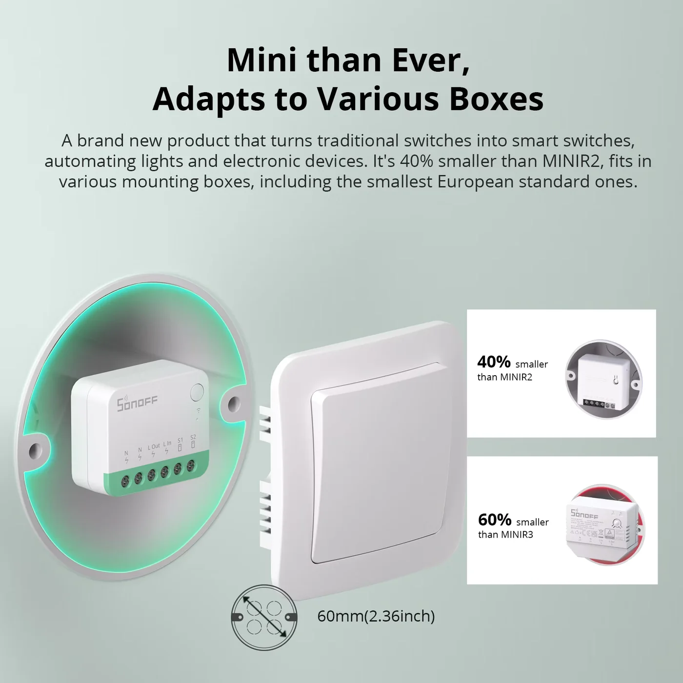 SONOFF MINIR4M Extreme Matter Over WiFi паметен прекинувач SONOFF MINIR4M Extreme Matter Over WiFi паметен прекинувач - Image 7