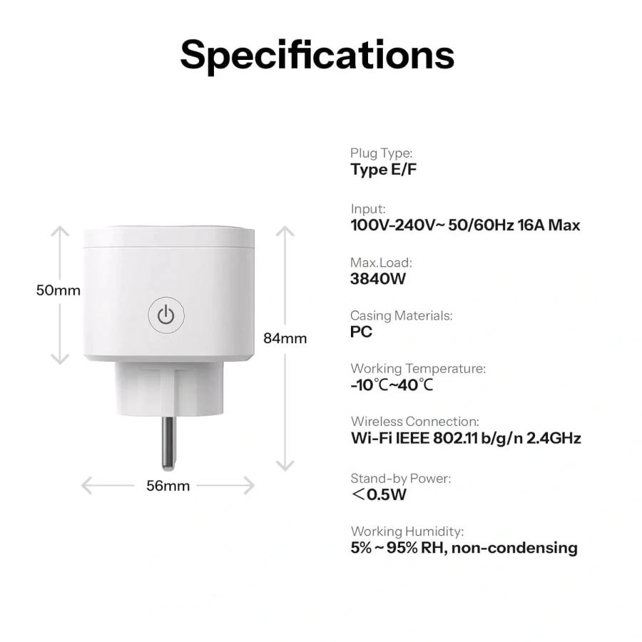 SONOFF S61sTPF iPlug Gen2 Smart Energy Monitoring Plug (Matter over WiFi) - Image 6