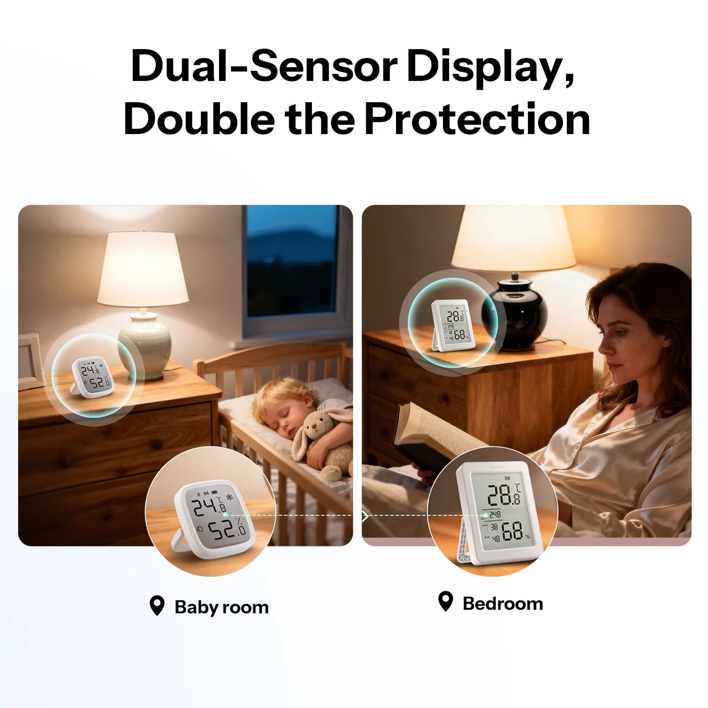 SONOFF SNZB-02DR2 AirGuard TH – Zigbee сензор за температура и влажност SONOFF SNZB-02DR2 AirGuard TH – Zigbee сензор за температура и влажност - Image 5