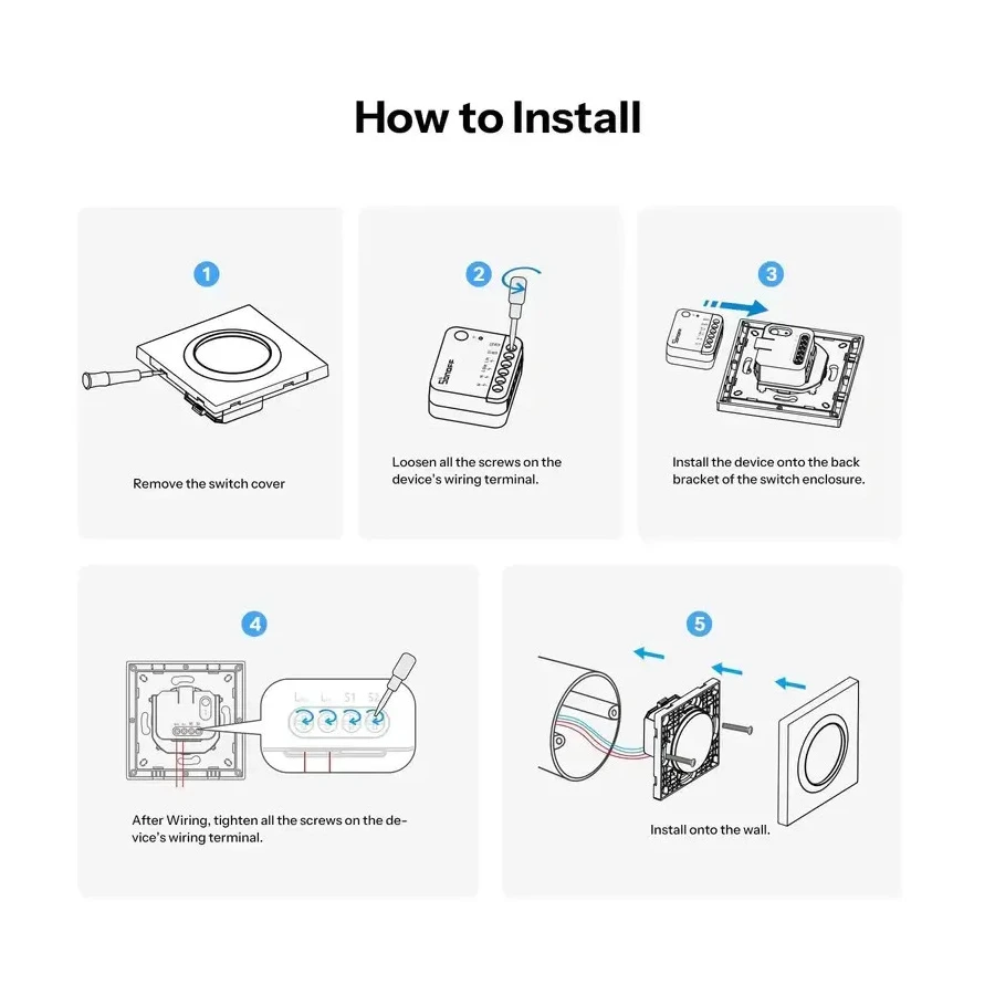 SONOFF E1GSL Wall Switch Enclosure for ZBMINIL2 SONOFF E1GSL Wall Switch Enclosure for ZBMINIL2 - Image 6