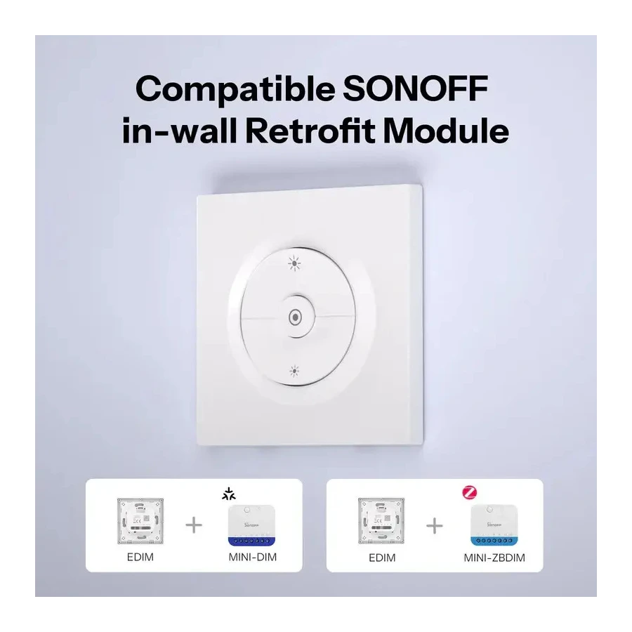 SONOFF EDIM Fusion Series Dimmer Switch Enclosure for MINI-DIM, MINI-ZBDIM SONOFF EDIM Fusion Series Dimmer Switch Enclosure for MINI-DIM, MINI-ZBDIM - Image 6