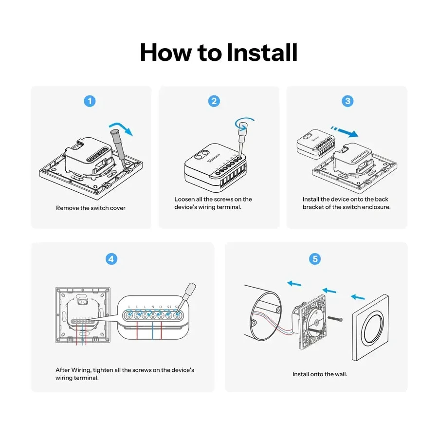 SONOFF EDIM Fusion Series Dimmer Switch Enclosure for MINI-DIM, MINI-ZBDIM SONOFF EDIM Fusion Series Dimmer Switch Enclosure for MINI-DIM, MINI-ZBDIM - Image 8