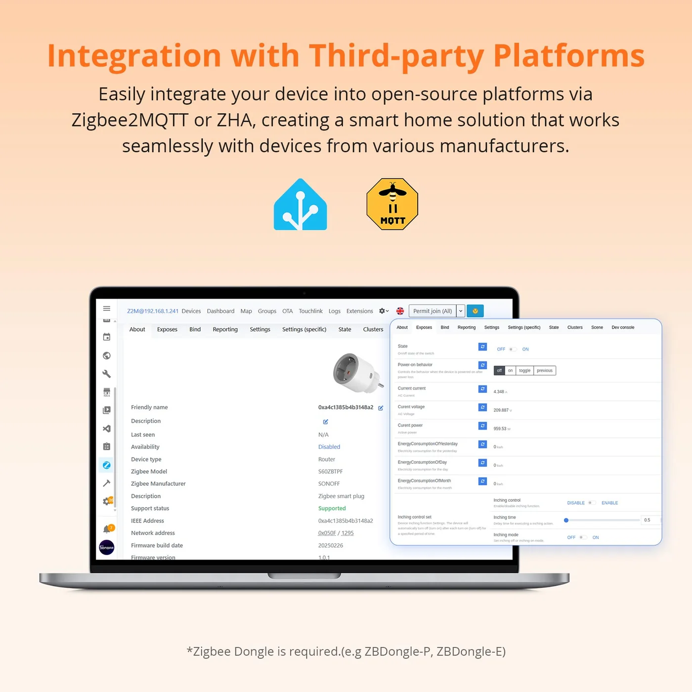 SONOFF S60ZBTPF iPlug – Zigbee паметен приклучок SONOFF S60ZBTPF iPlug – Zigbee паметен приклучок - Image 10