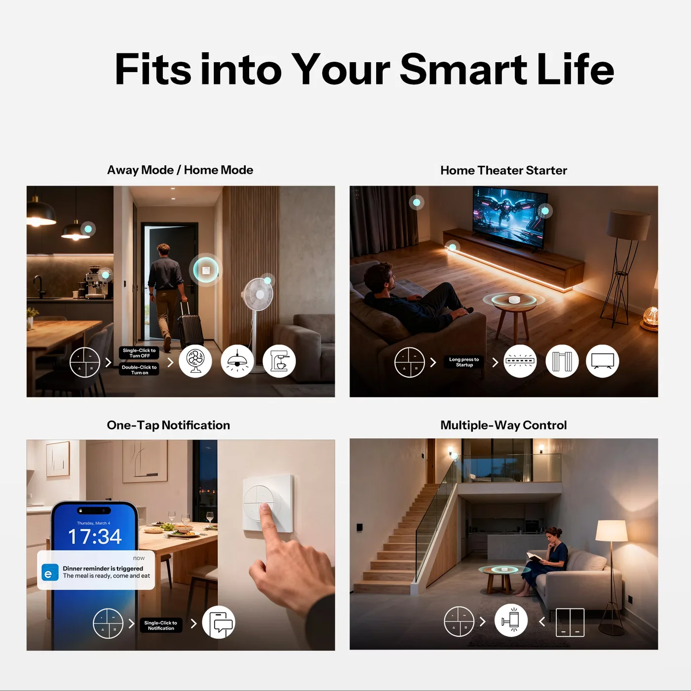 SONOFF Orb 4-in-1 Zigbee Smart Scene Button | SNZB-01M SONOFF Orb 4-in-1 Zigbee Smart Scene Button | SNZB-01M - Image 9